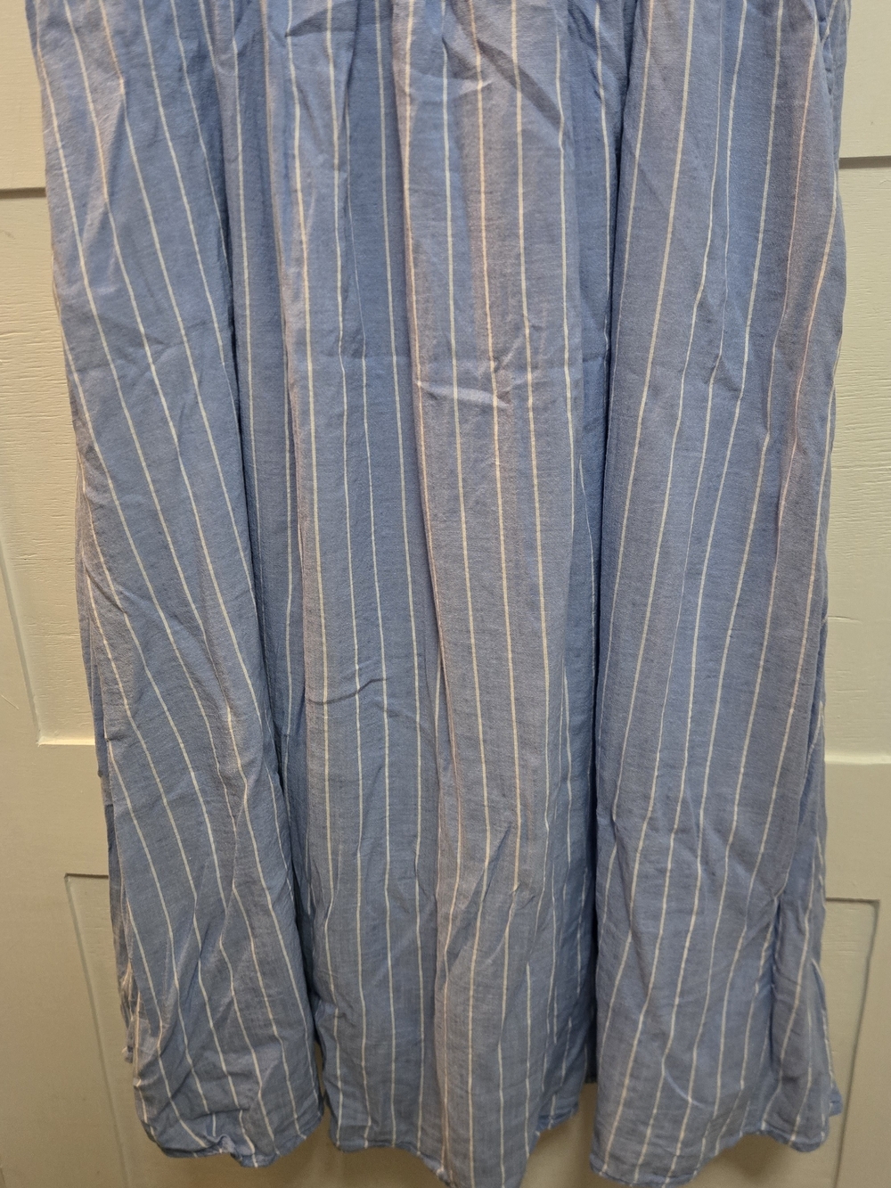 Old Navy Light Blue and White Striped Midi Sundress - Picture 3 of 9